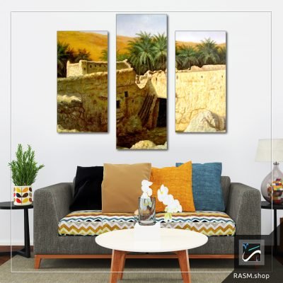 لوحات جدارية لبيت من الطين - M48