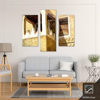 لوحات جدارية لأطلال مبنى تراثي - M49