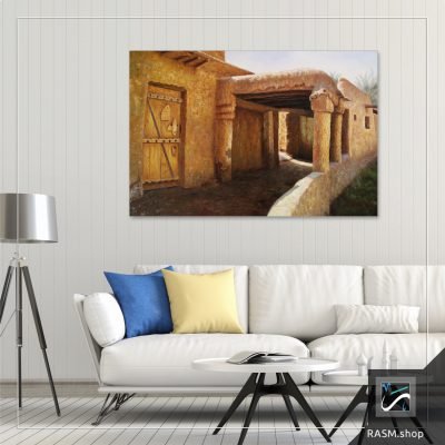 لوحة جدارية لمبنى تراثي - M50