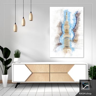 لوحة جدارية لمآذن الحرم - M75