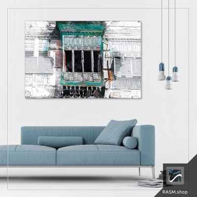 لوحة جدارية لأطلال المسجد النبوي - M90