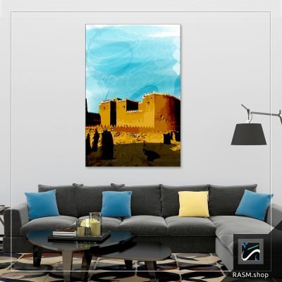 جدارية لبيت من الطين - P3