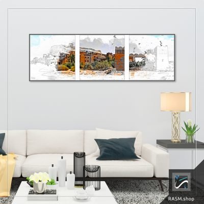 لوحات جدارية لبيوت طينية - M95