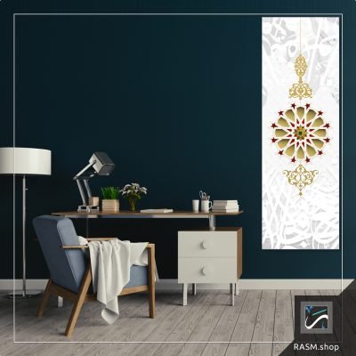 لوحة جدارية بزخرفة ذهبية اسلامية - O20