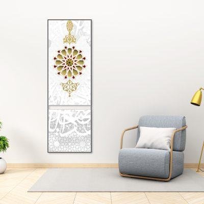 لوحة جدارية بزخرفة ذهبية اسلامية -O20-2F1