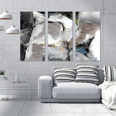 لوحة جدارية كانفس ثلاث قطع - T86