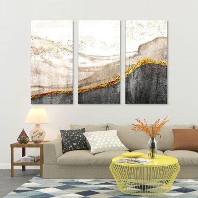 لوحة جدارية كانفس ثلاث قطع - T91