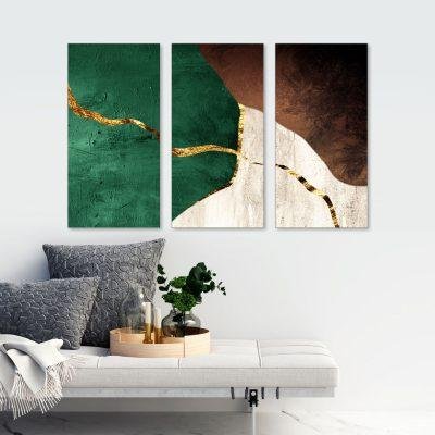 لوحة جدارية كانفس ثلاث قطع - T93