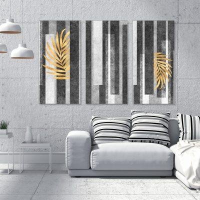 لوحة جدارية كانفس ثلاث قطع - T99