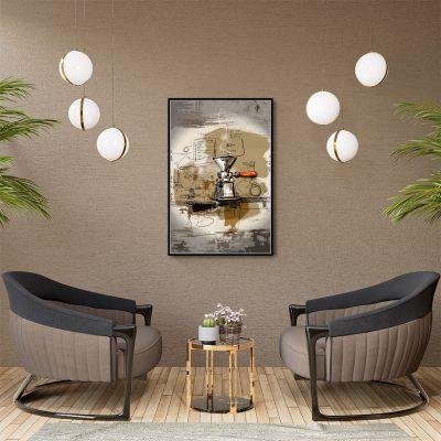 لوحة جدارية لألة صنع القهوة كانفس - MRT-1426-F