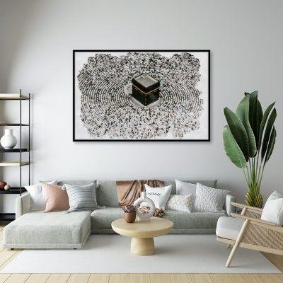 لوحة جدارية كانفس للحرم المكي MRSA-0014