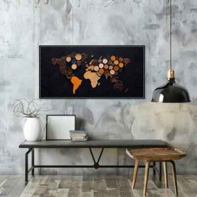 لوحة عالم القهوة الثقافية 2  - MRC-101220