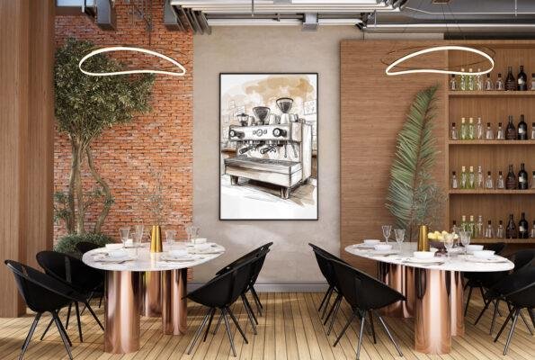 لوحة آلة الاسبرسو  - MRC-101226