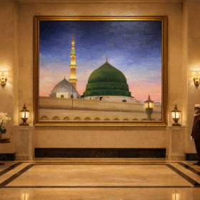 المسجد النبوي الشريف في أبهى حلّته - Rasm-mad-07