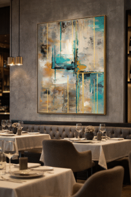 لوحة فندقية بالنمط التجريدي