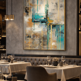 لوحة فندقية بالنمط التجريدي