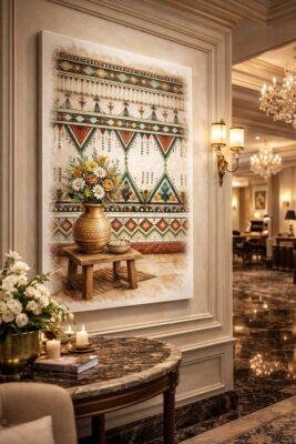 لوحة جدارية اللقط العسيري