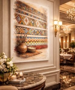 لوحة جدارية للتراث العسيري أبها